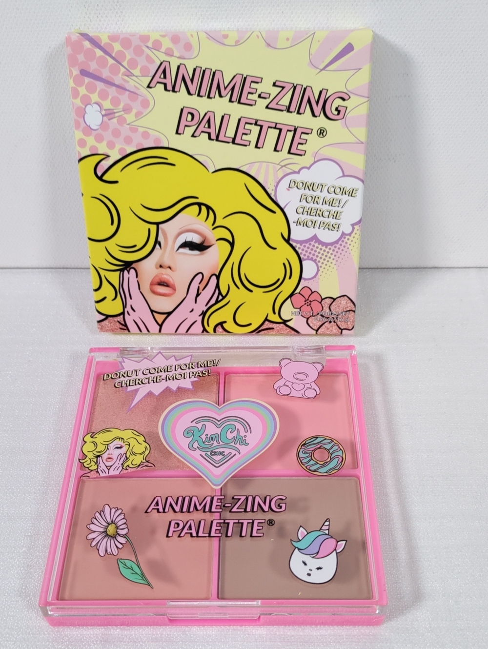 I096 Kimche Choice Beauty Anime-Zing 4 Color Face Palette 02-Rosy